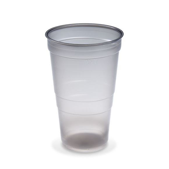 Pohár vratný 500ml PP 95mm dymový 25ks