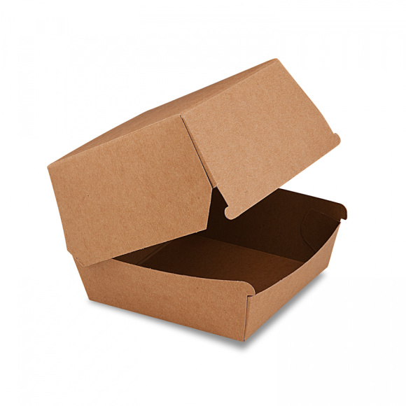 BOX hamburger 110x110x90 hnedý 50ks