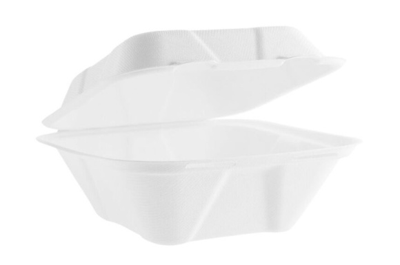 MENU BOX BAGASSE BURGER 17x17 800ml 50ks