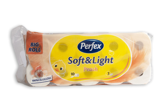 WC papier Perfex broskyňa 3vr 10ks