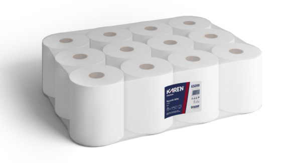 Utierky papierové MIDI 14cm 2-vrstvové biela 12ks