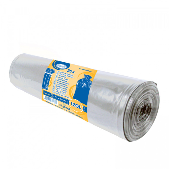 Vrece LD 70x110 Typ 60 transp. 25ks 120L