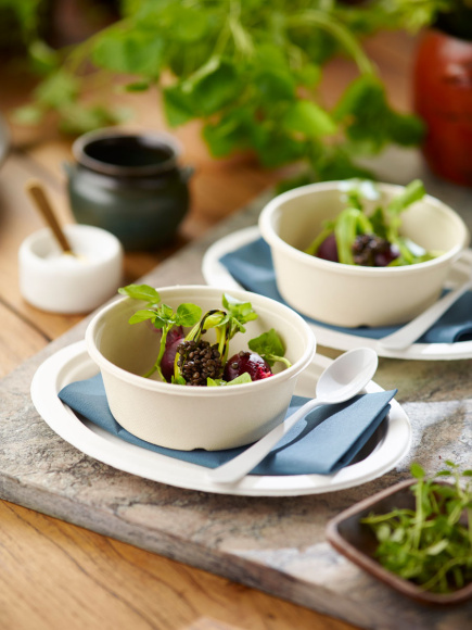 Miska DUNI okrúhla BAGASEE 600ml 40ks