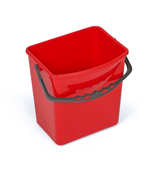 Vedro 6L pre upratovacie vozíky červené