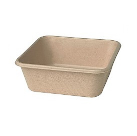 Miska BAGASEE 155x155x53 hnedá 40ks