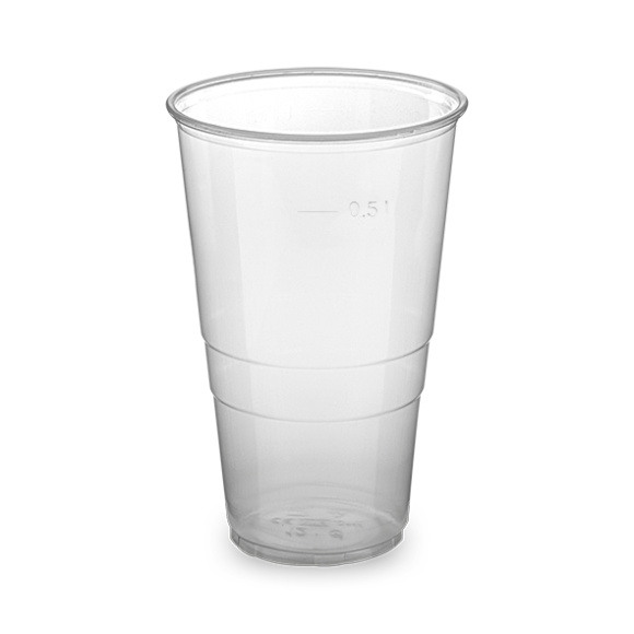 Pohár 500ml PP 2K priehľadný 95mm VC 50ks
