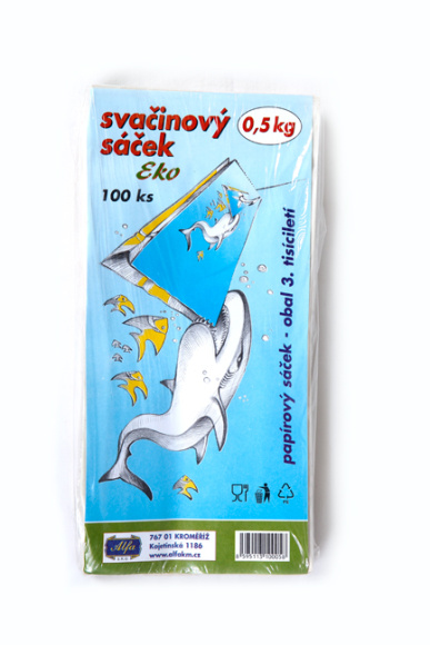 Vrecko desiatové papierové 0,5kg biele 100ks
