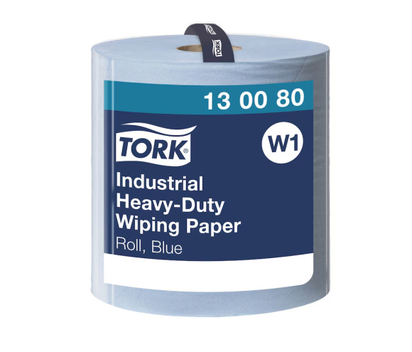 TORK Heavy-Duty modré čistiace utierky W1, 255m