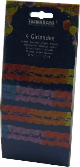 Girlanda papierová 2,7m, pr.8cm