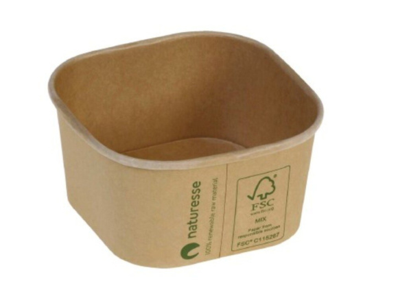 Miska papierová Kraft 450ml 50ks