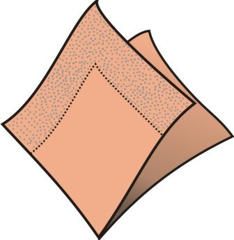 Servitky 40x40cm 3-vrstvové 4f apricot 250ks
