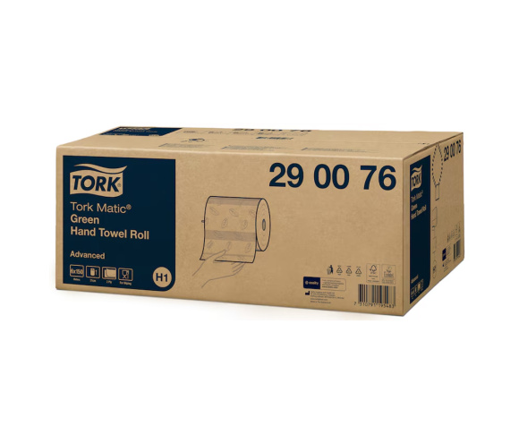TORK Matic papierové utierky v kotúči, zelené H1, 2vr, 6ks
