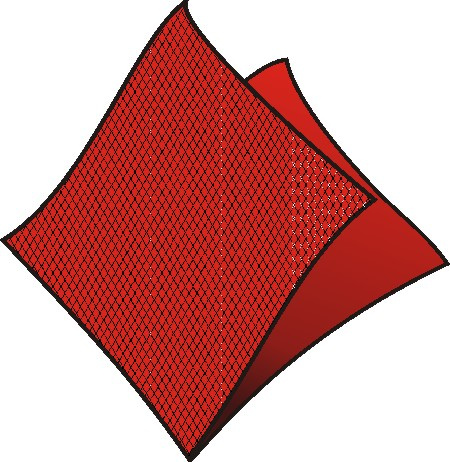 Servítky DekoStar 40x40cm 1-vrstvové 4f 40ks červené