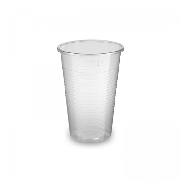 Pohár 200ml PP priehľadný 70mm 100ks
