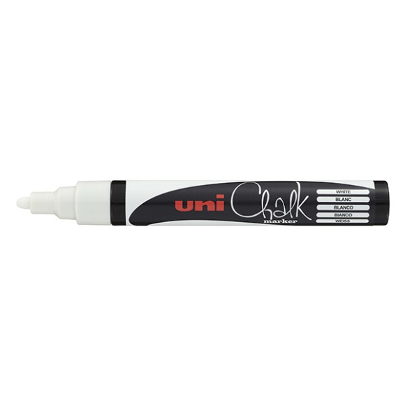 Popisovač UNI PWE-5M biely