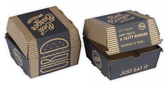 BOX hamburger 130x130x110 VL POT 100ks