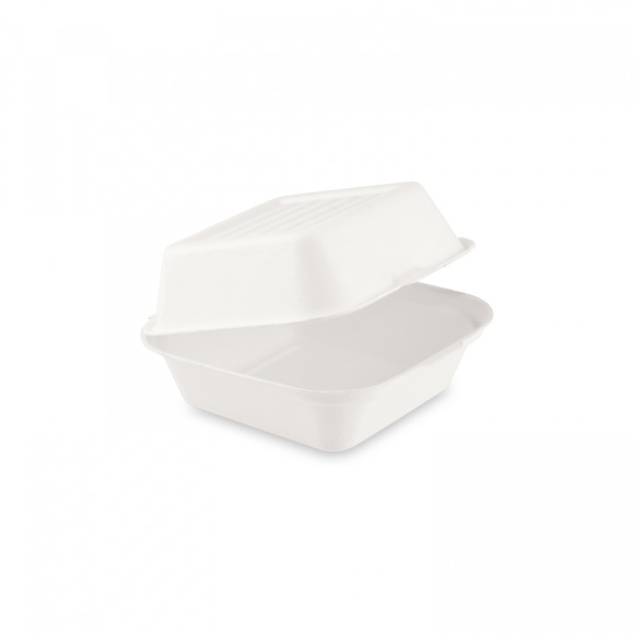 MENU BOX BAGASSE BURGER 152x150x78 50ks