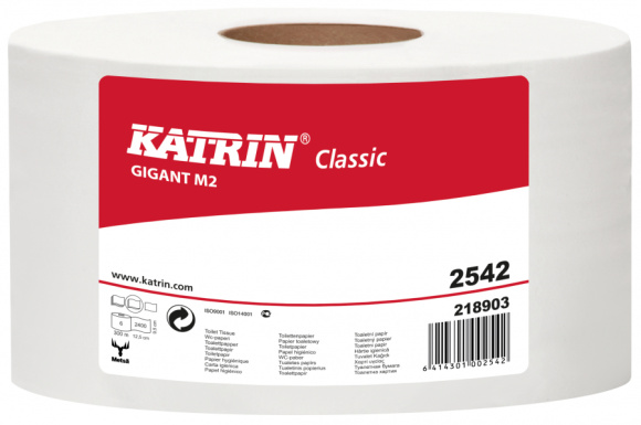WC papier JUMBO 23cm 2vr biely 6ks