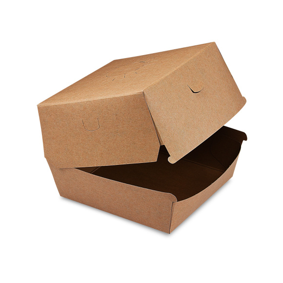 BOX hamburger 135x135x100 hnedý 50ks
