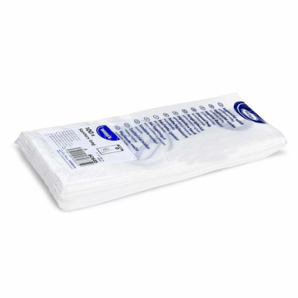Hygienické papierové vrecko 11 + 6 x 28 cm, 100 ks