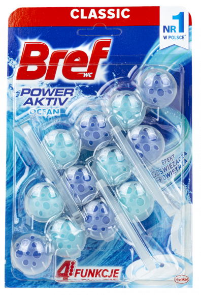 WC košíček BREF Color Aktiv+ Ocean 3ks