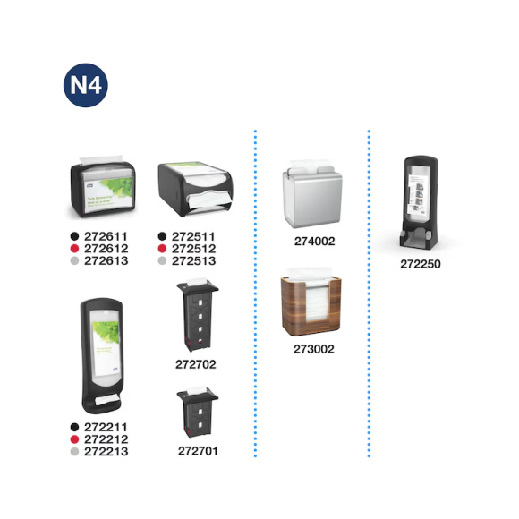 TORK Xpressnap® servítky do zásobníka, biele N4, 1vrs