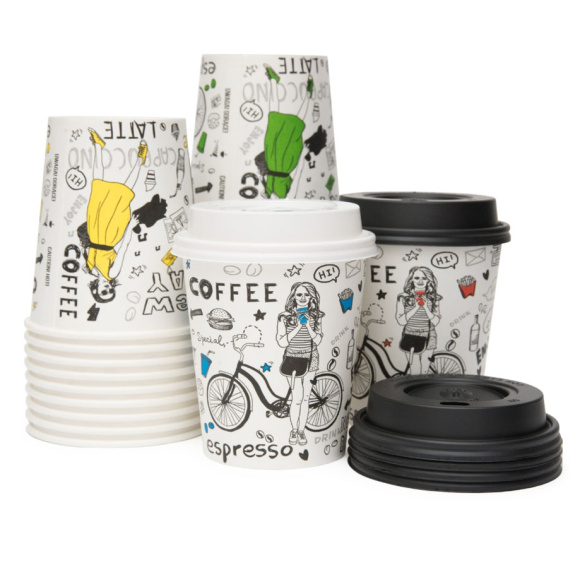 Pohár papierový 280ml 80mm New day 20ks, 2/vrst.