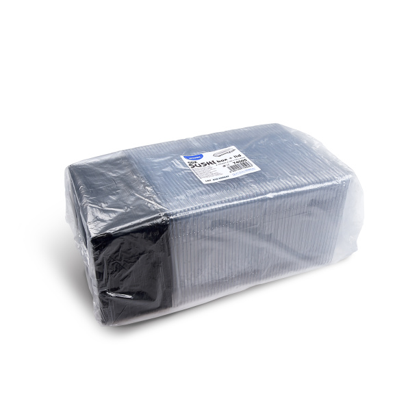 Miska na sushi 188x130x45 mm s vekom 50 ks