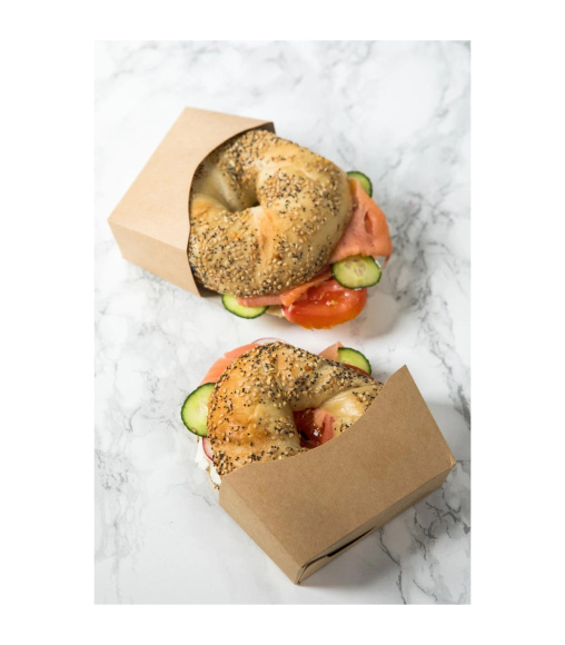 BOX BAGEL 120 x 120 x 40 mm, 1000 ks